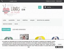 Tablet Screenshot of lanasconencanto.com